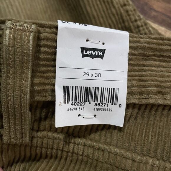 Levis Corduroy Pants 5 Pocket Straight Leg Original Fit Womens 29x30 New - Picture 4 of 11
